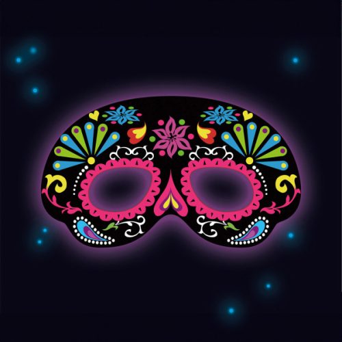 Leuchtstab Farbe Kunststoff Maske 19x11 cm
