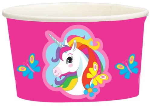 Einhorn Papier Eisbecher (8 Stücke) 270 ml