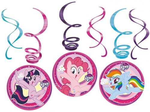 My Little Pony Streifen Dekoration (6 Stücke)