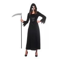 Halloween Grim Sensenmann Erwachsenen-Kostüm S