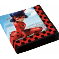   Miraculous Geschichten von Ladybug und Cat Noir City 20 Stück Serviette 33x33 cm