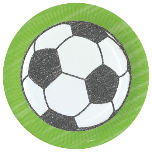 Fußball Kicker Party Pappteller 8 Stück 23 cm