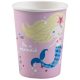 Meerjungfrau Shellebrate Papierbecher 8-teilig 250 ml