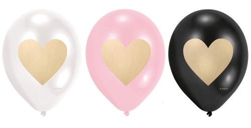Liebe Heart Ballon, Luftballon 6 Stück 9 Zoll (22,8 cm)
