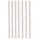 Flamingo Pink Papierstrohhalm, 12er-Set