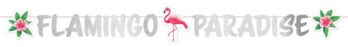 Flamingo Paradise Papier Schrift 135 cm