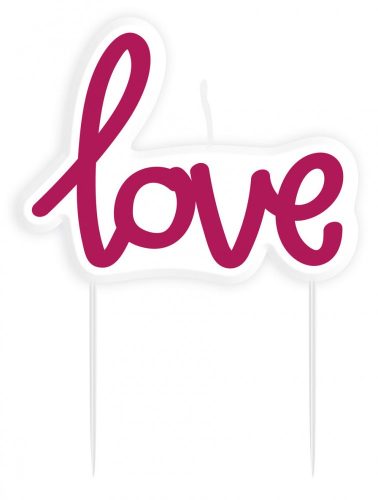 Liebe Love Kuchenkerze