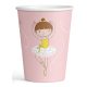 Balett, Balerina Little Dancer Pappbecher 8 Stück 250 ml