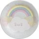 Regenbogen Rainbow and Cloud und Wolke Pappteller 8er Set, 23 cm