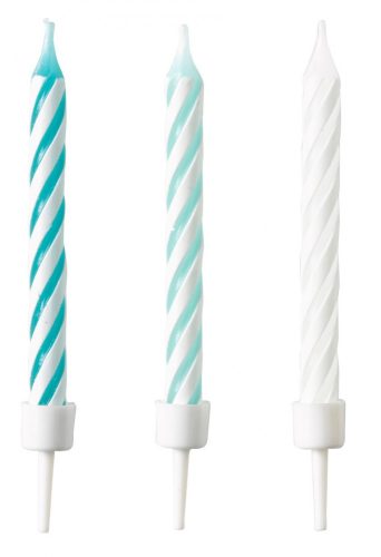 Aqua Glamor Tortekerze (10 Stückig)