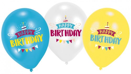 Happy Birthday FolienLuftballon (6 Stück)