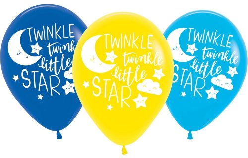 Twinkle, Twinkle Little Star Moon Ballon, Luftballon 6 Stück 11 Zoll (27,5 cm)