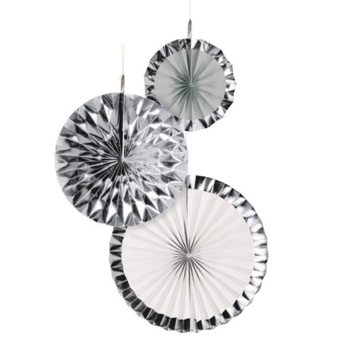 Farbe Silver Brush, Silberne Hängende Dekoration 3-teiliges Set