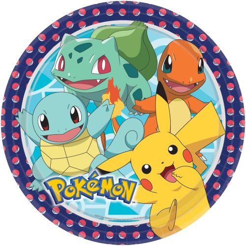 Pokémon Initial Pappteller 8 Stk. 23 cm