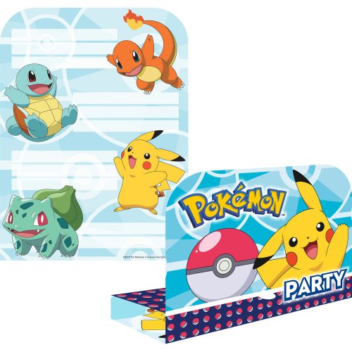 Pokémon Einladungen und Umschläge (8 Stücke)
