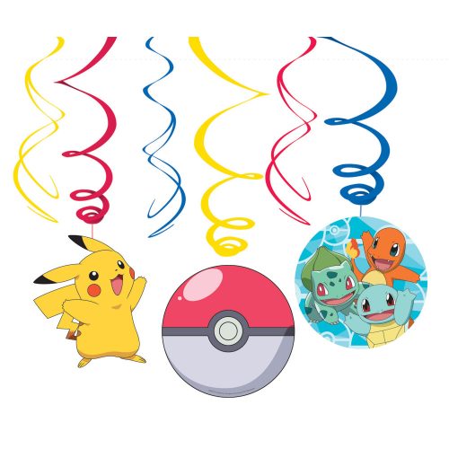 Pokémon Streifen Dekoration (6 Stücke)
