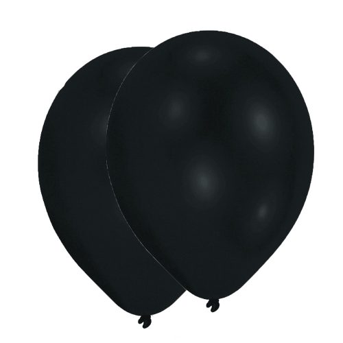 Schwarz black Ballon, Luftballon 10 Stück 11 Zoll (27,5 cm)