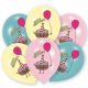 Happy Birthday Cake Ballon, Luftballon 6 Stück 11 Zoll (27,5cm)
