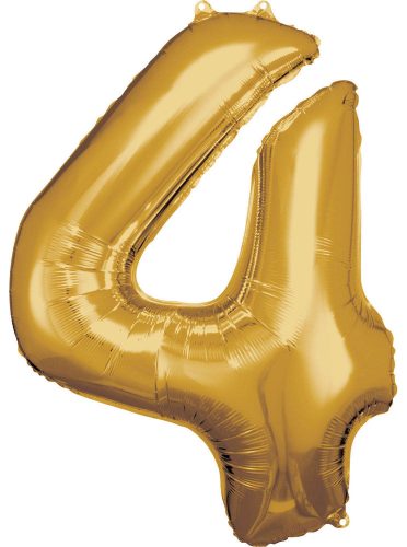 Gold, Gold-Riesenfigur Folienballon 4-Zoll, 86*66 cm