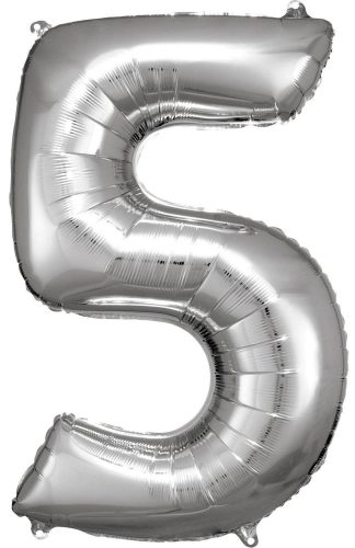 silver Riesenfigur Folienballon 5 Größe, 83*55 cm
