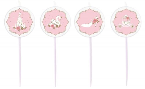 Prinzessin Swan mini Kuchenkerze, Kerzenset 4 Stk
