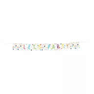 Party Colorful Konfetti Wimpelkette 1,85 m