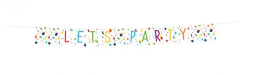 Party Colorful Konfetti Wimpelkette 1,85 m