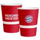 FC Bayern München Red Pappbecher 8 Stück 250 ml
