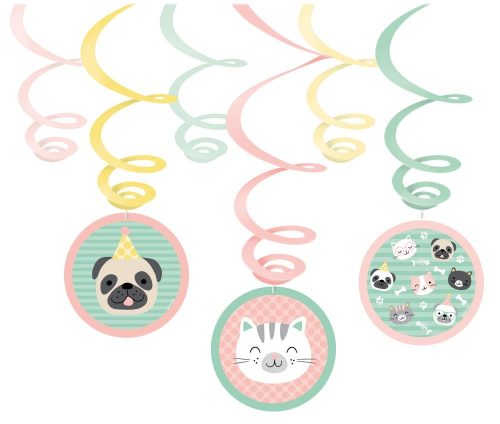  Haustiere Hello Pets Schleifen-Dekoration 6-teiliges Set