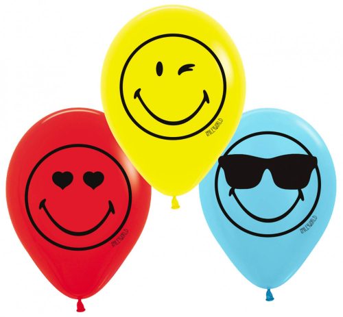 Emoji Wink Ballon, Luftballon 6 Stück 11 Zoll (27,5cm)