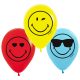 Emoji Wink Ballon, Luftballon 6 Stück 11 Zoll (27,5cm)