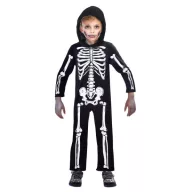 Halloween Black Skelettkostüm 4-6 Jahre