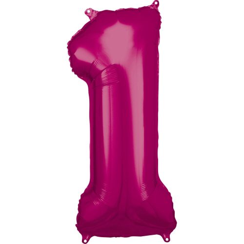 pink Riesenfigur Folienballon 1 Größe, 86*33 cm