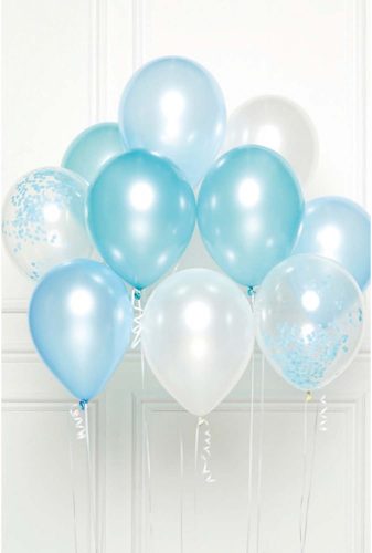 Farbe blue Ballon, Luftballon 10 Stück Set 11 inch (27,5cm)