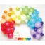 Farbe Rainbow Ballon, Ballongirlande 78-teiliges Set