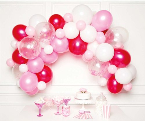 Farbe pink Ballon, Luftballon Girlande 70 Stück Set