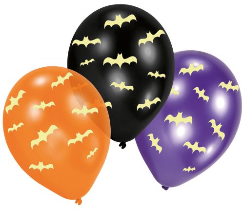 Halloween Bats Im dunkeln leuchtend Ballon, Luftballon 6 Stück 11 Zoll (27,5 cm)