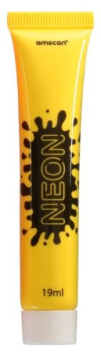 Party Make-up, Neon Gelbe Gesichtsfarbe