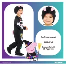 Peppa Wutz Skeleton Kostüm 4-6 Jahre