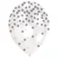 Farbe Silver Silber Konfetti Ballon, 6 Stk., 11 Zoll (27,5cm)