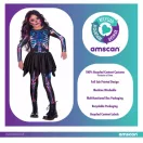 Halloween Neon Girl Skelettkostüm 3-4 Jahre