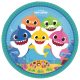 Baby Shark Music Pappteller 8 Stk. 23 cm