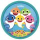 Baby Shark Music Pappteller 8 Stück 23 cm