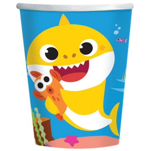 Baby Shark Music Pappbecher 8er-Pack 250 ml