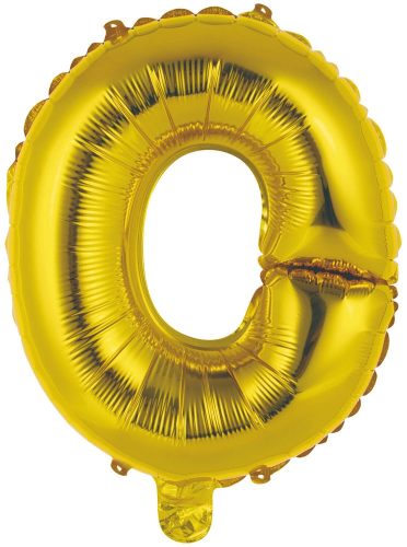 Gold, Gold Buchstabe O Folienballon 45 cm