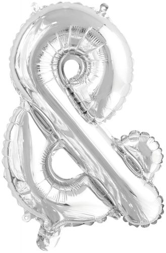 Buchstabe Silber, Silber & Buchstaben Folienballon, 46 cm
