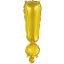 Buchstabe Gold, Gold ! Buchstaben-Folienballon, 43 cm