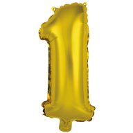 Nummer Gold, Nummer 1 Folienballon 41 cm