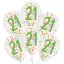Geburtstag Droplets Happy Birthday Ballons gefüllt mit 21 Konfetti, 6 Stk 11 Zoll (27,5 cm)