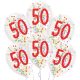Geburtstag Droplets Happy Birthday Ballons gefüllt mit 50 Konfetti, 6 Stk 11 Zoll (27,5 cm)